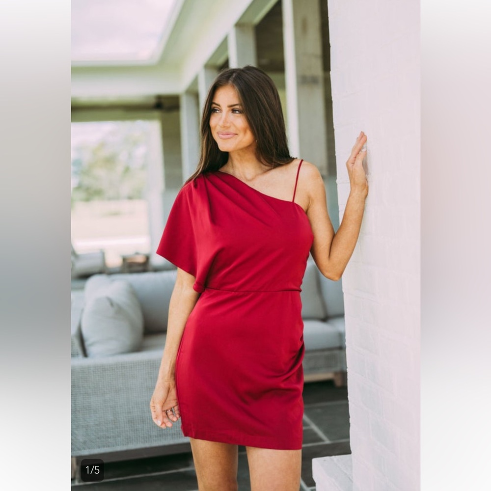 Gateway Dress size medium Wine Red worn once These Three boutique